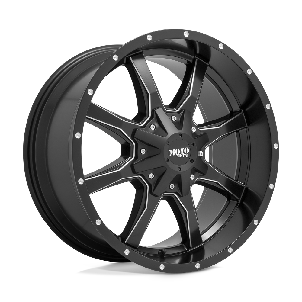 Moto Metal MO970 17X8 5X160 SG-BLK MILL +42M 65.1CB