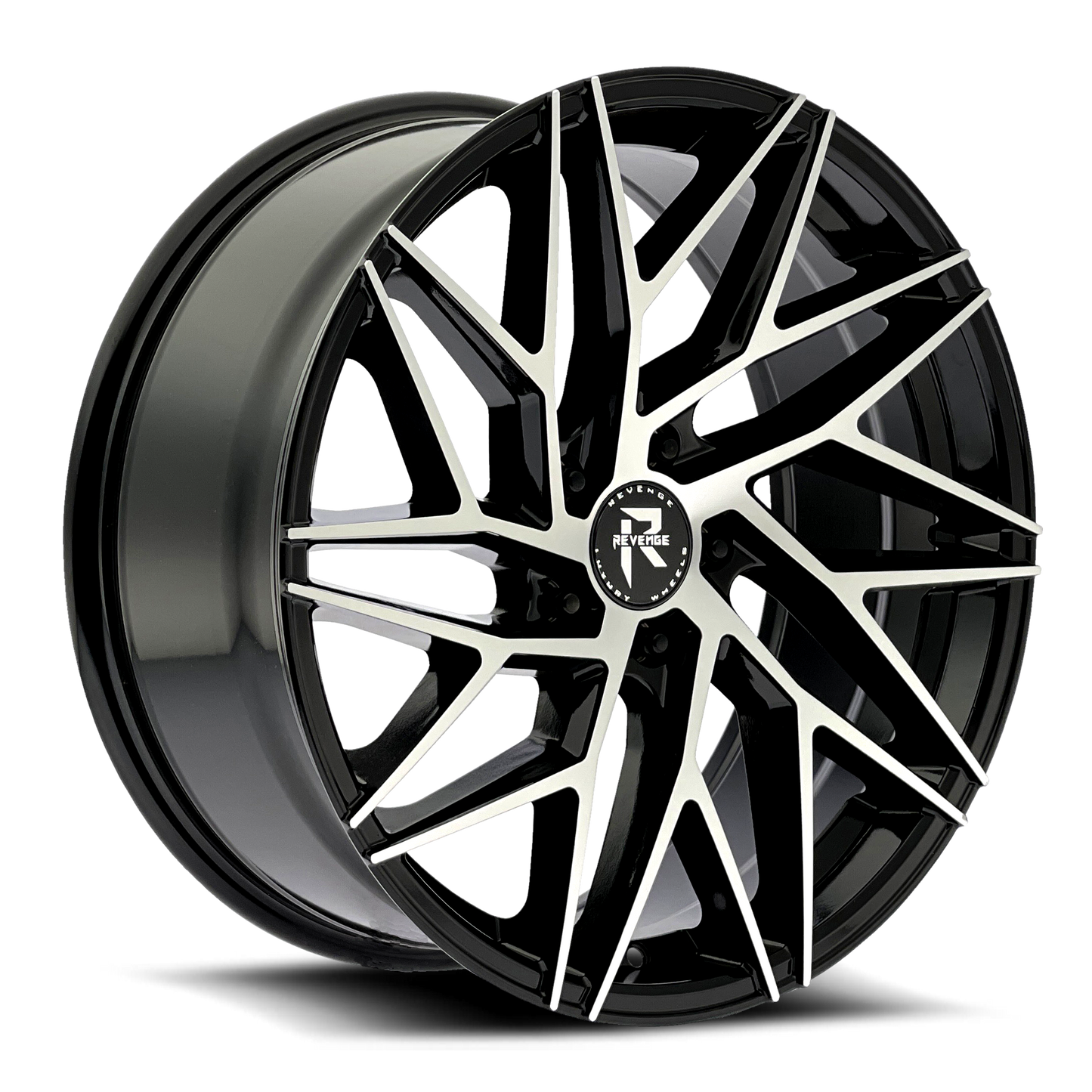 Revenge Wheels RL-102 Black Machined 5x110 Size 20X8.5 35ET