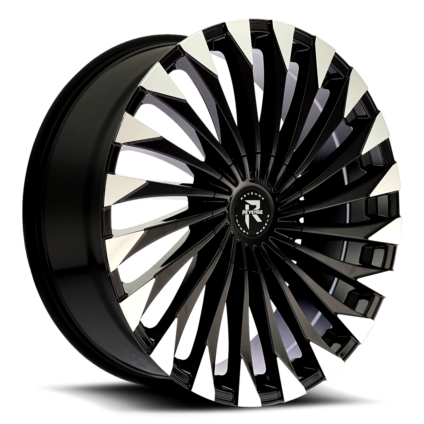 Revenge Wheels RL-106 Black Machined 5x108,5x114.3 Size 20X8.5 35ET