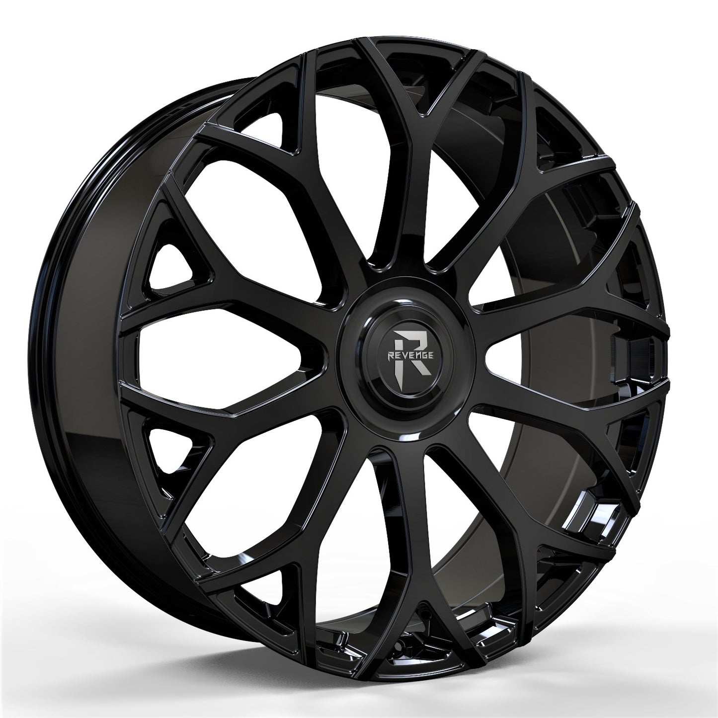 Revenge Wheels RL-105 Gloss Black 6X135,6X139.7 Size 28X9.5 25ET