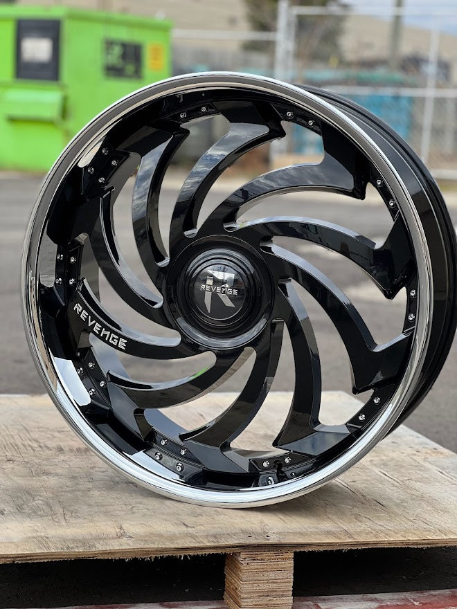 Revenge Wheels RL-108 Gloss Black 6x135,6x139.7 Size 26X9.5 25ET