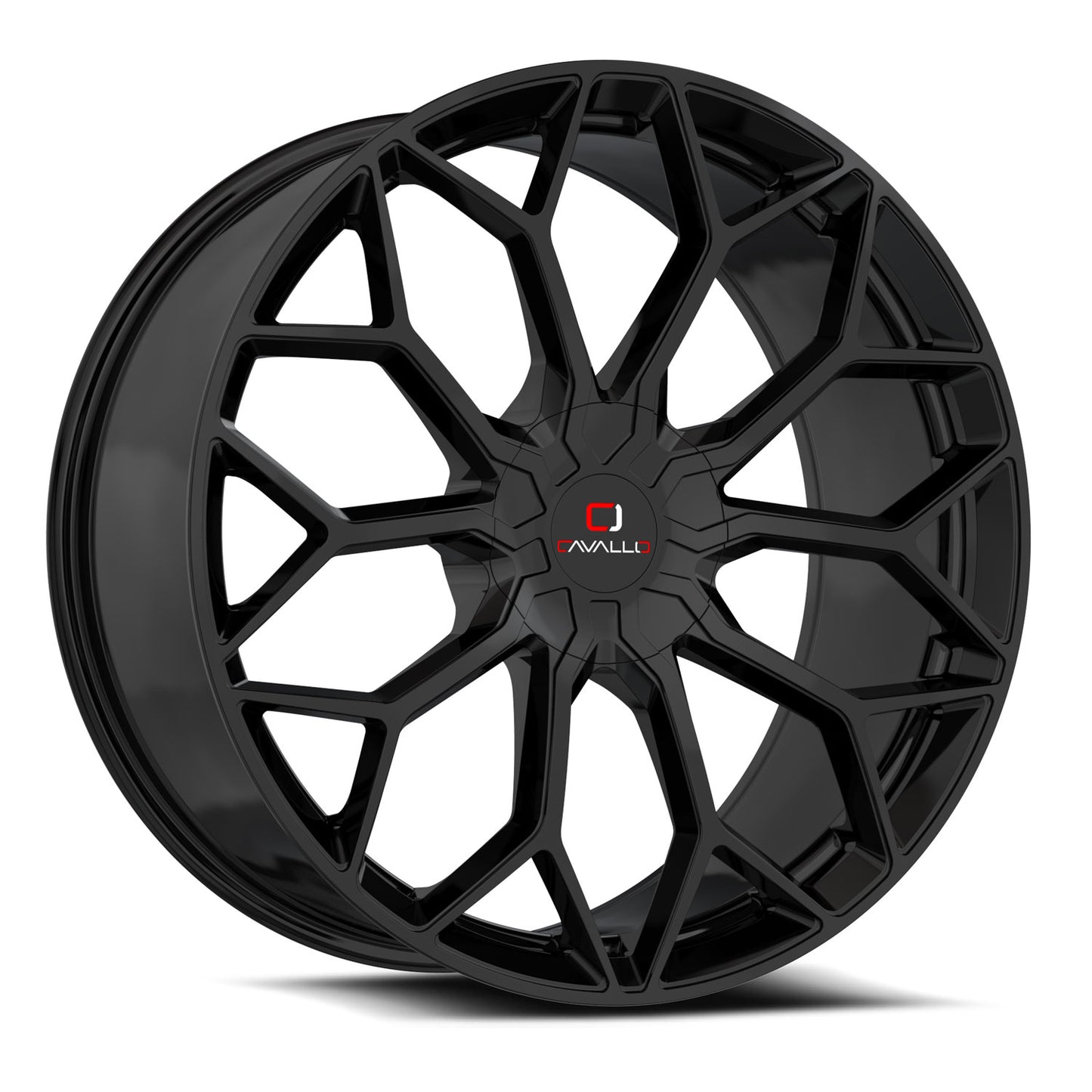 Cavallo CLV-44 24x9.0 5x115 5x120 +18 Cb 78.1 Gloss Black