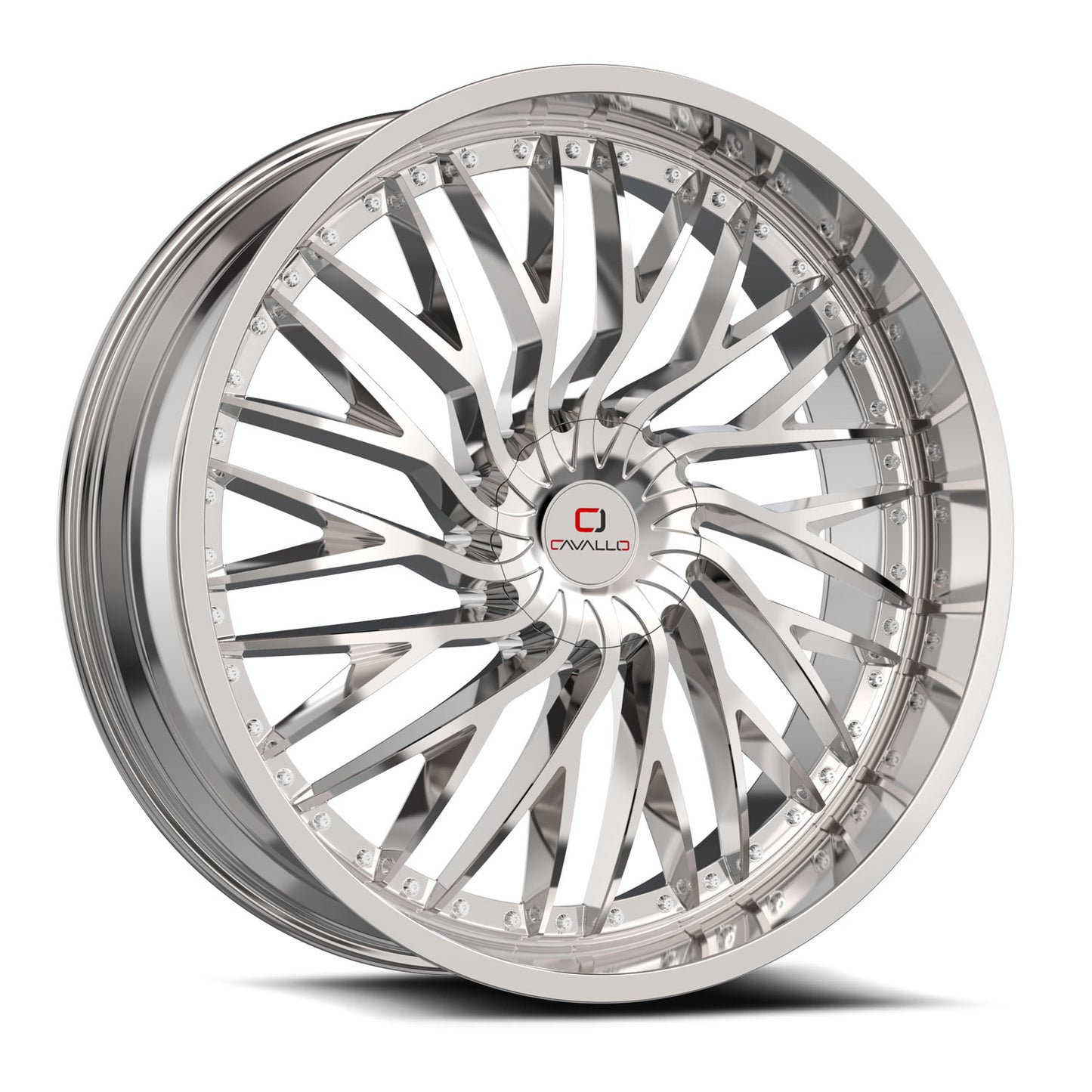 Cavallo CLV-43 22x9.5 Blank +15 Cb 78.1 Nano Chrome
