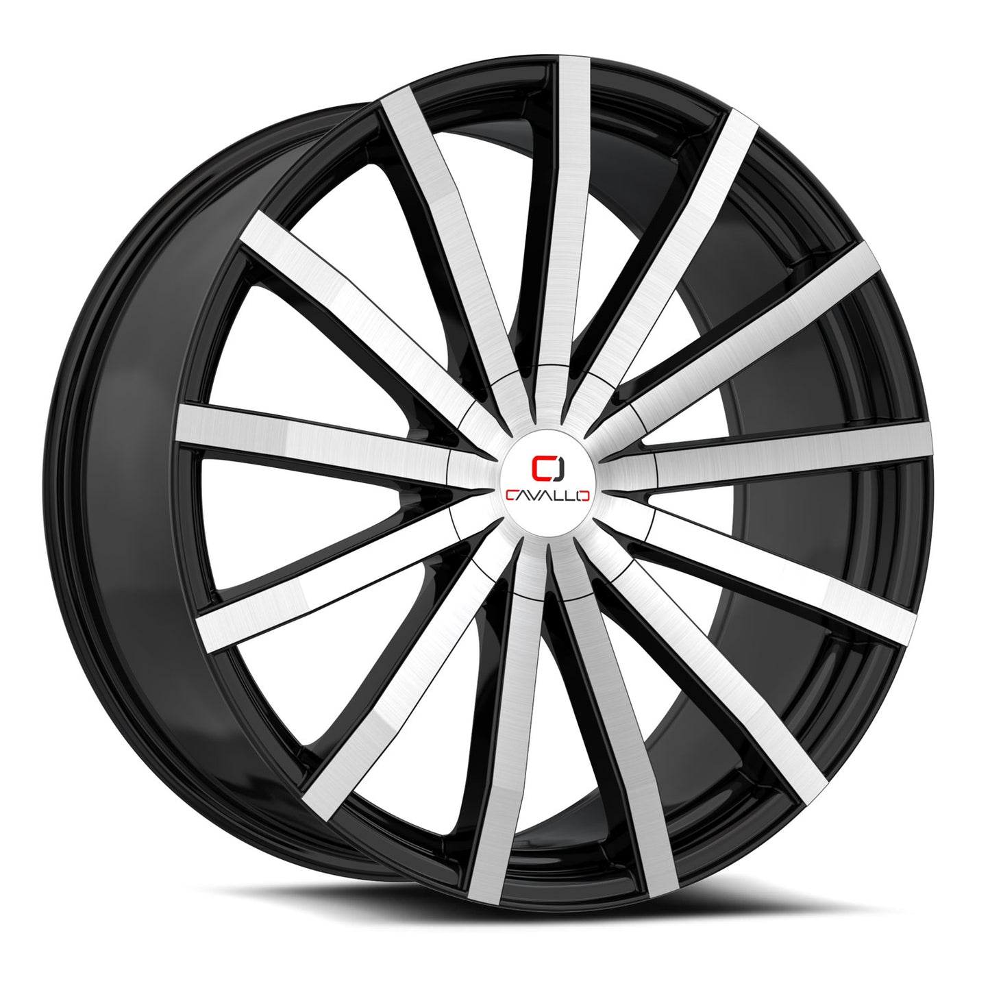 Cavallo CLV-52 24x9.0 5x115 5x120 +34 Cb 78.1 Gloss Black & Machined