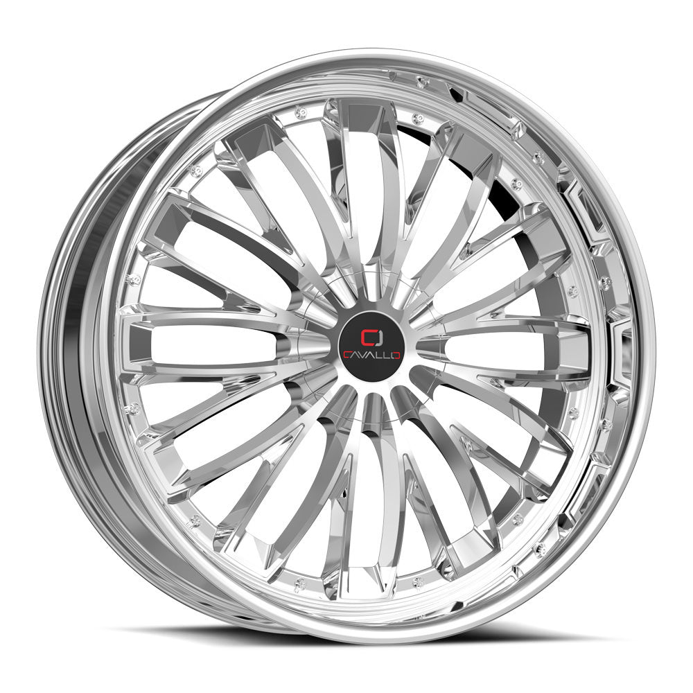 Cavallo CLV-42 24x9.0 Blank +18 Cb 78.1 Nano Chrome