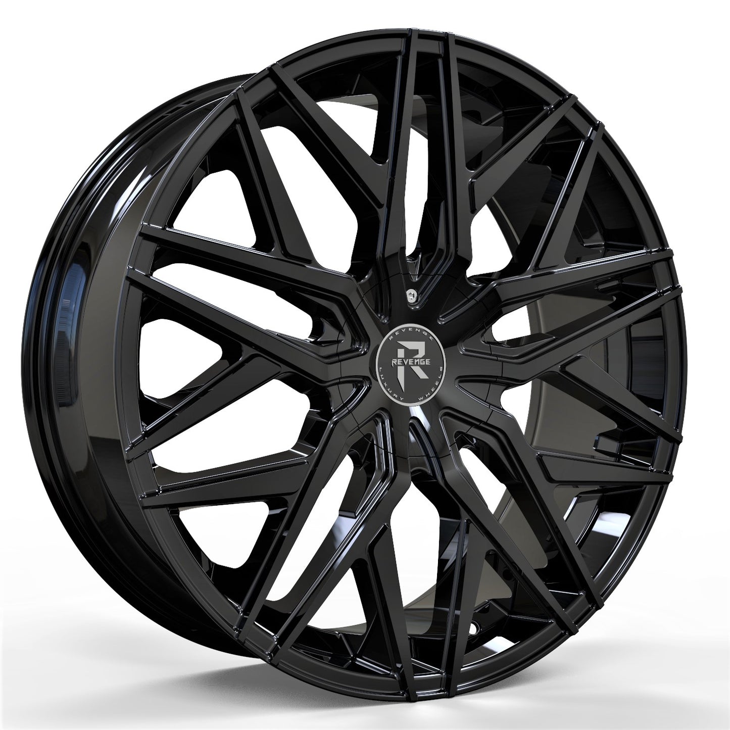 Revenge Wheels RL-104 Gloss Black 5x110,5x114.3 Size 22X8.5 35ET
