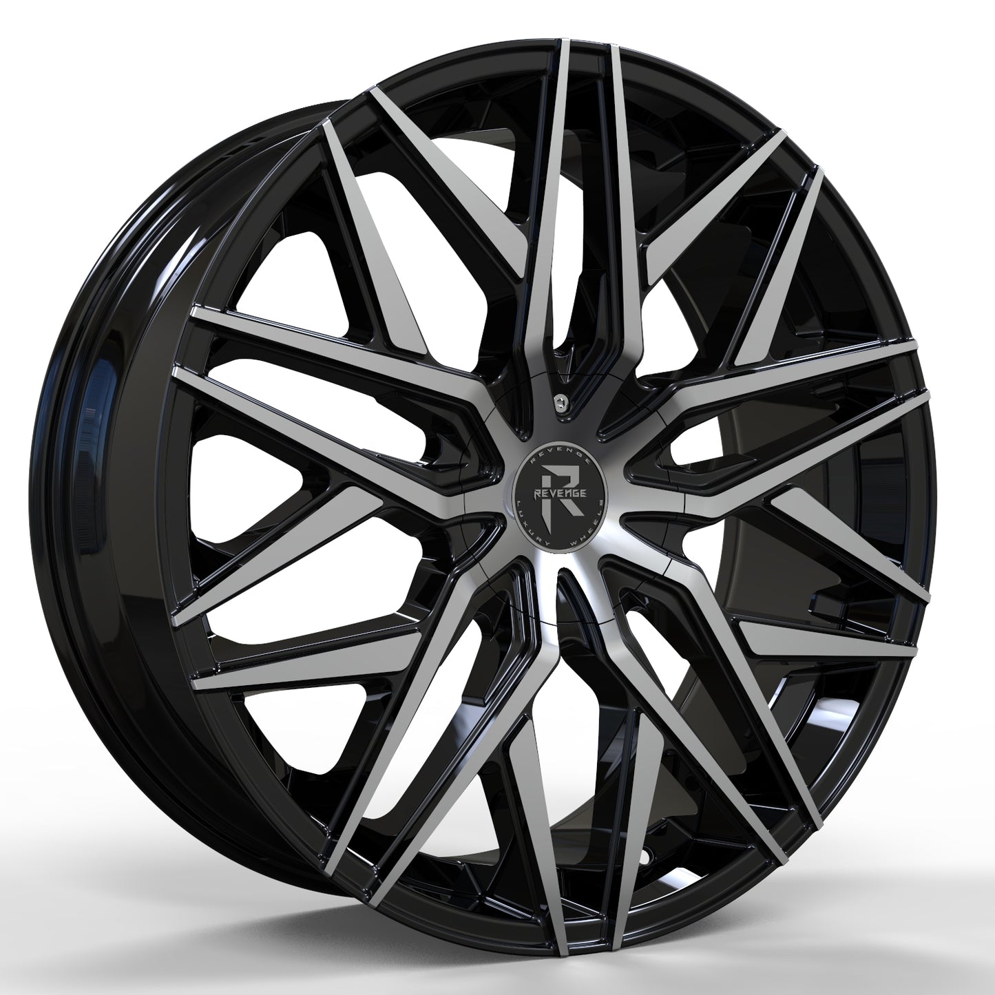 Revenge Wheels RL-104 Black Machined 5x110,5x114.3 Size 18X8 35ET
