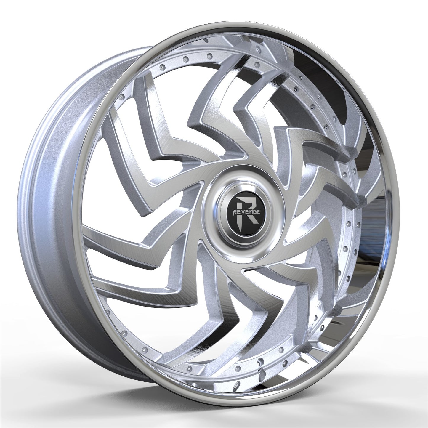 Revenge Wheels RL-107 Silver Brushed Face 6X135,6X139.7 Size 26X9.5 25ET