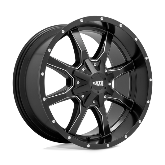 Moto Metal MO970 17X8 5X160 SG-BLK MILL +42M 65.1CB