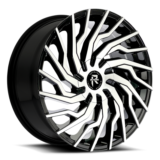 Revenge Wheels RL-101 Black Machined 5x115,5x120 Size 26X10 15ET