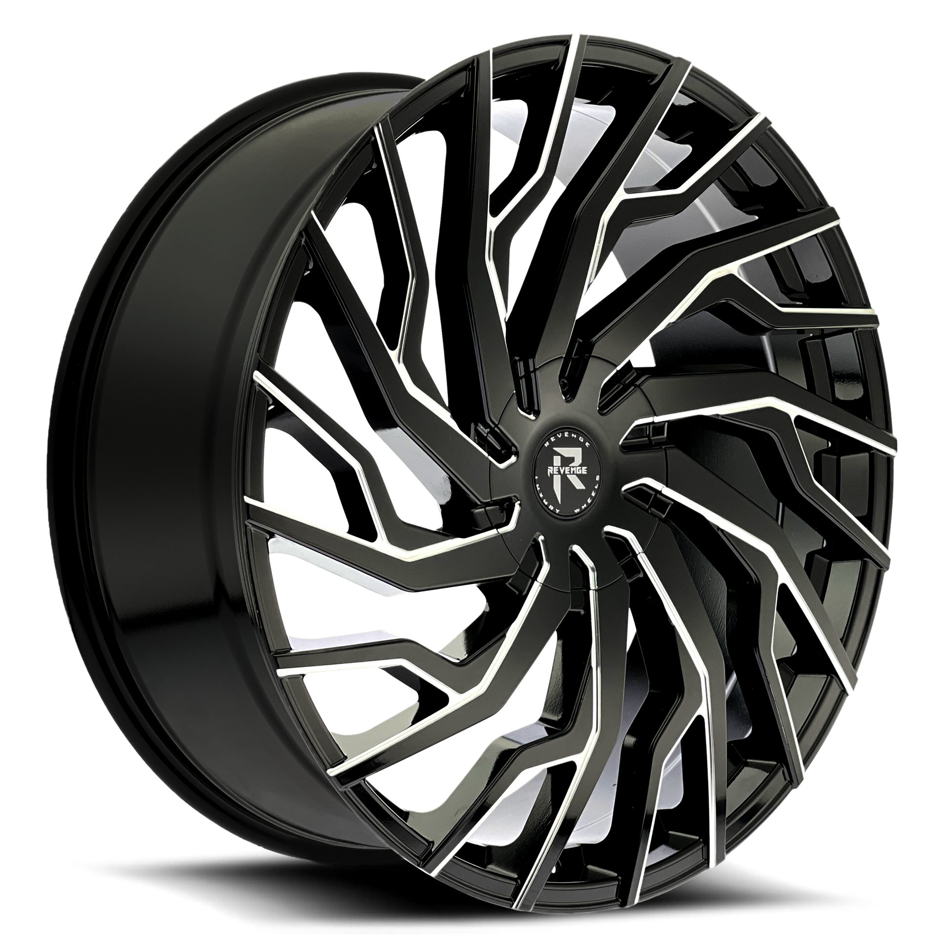 Revenge Wheels RL-101 Black Milled Windows 5x120,5x114.3 Size 20X8.5 35ET