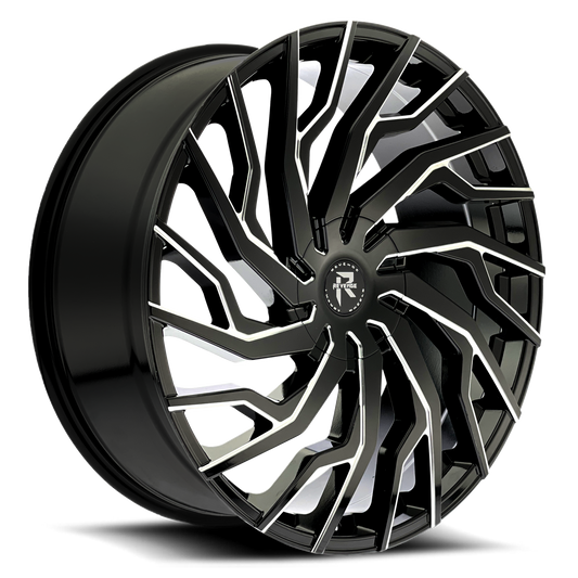 Revenge Wheels RL-101 Black Milled Windows 5x112,5x114.3 Size 22X8.5 35ET