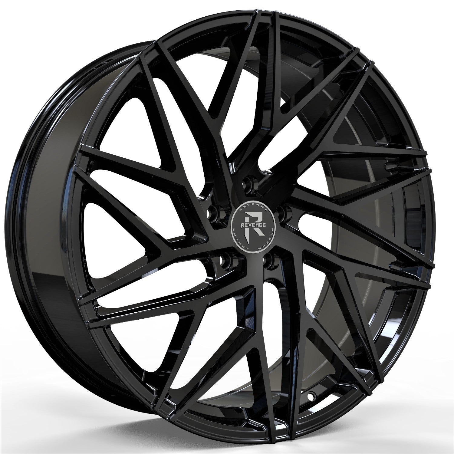 Revenge Wheels RL-102 Gloss Black 5x120 Size 22X9 35ET