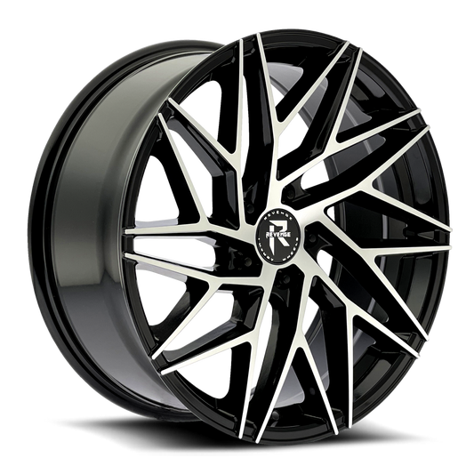 Revenge Wheels RL-102 Black Machined 5x115 Size 22X9 20ET