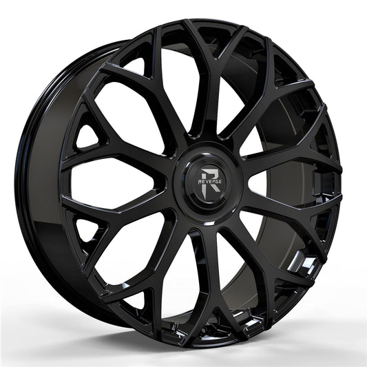 Revenge Wheels RL-105 Gloss Black 5X127,5X139.7 Size 26X9.5 15ET