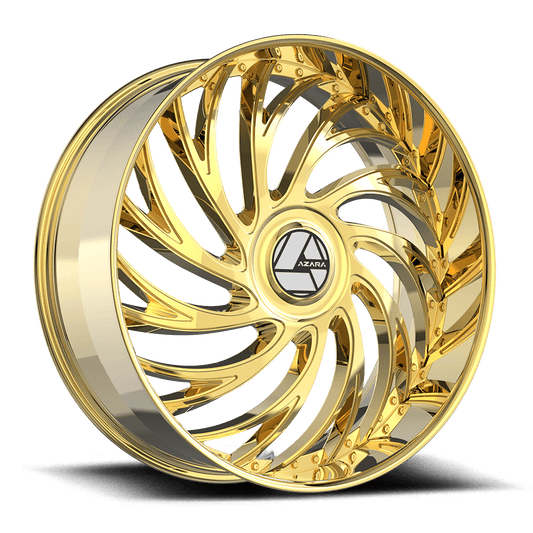 Azara AZX-101 24x9.0 6x135 6x139.7 +22 Cb 87.1 Nano Gold