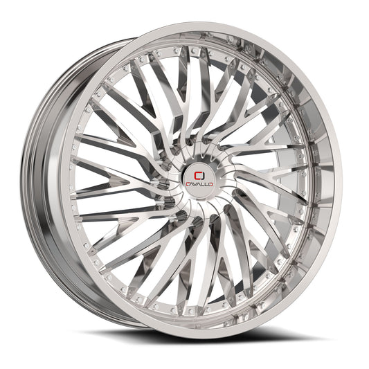 Cavallo CLV-43 24x9 5x115 5x120 +34 Cb 78.1 Chrome