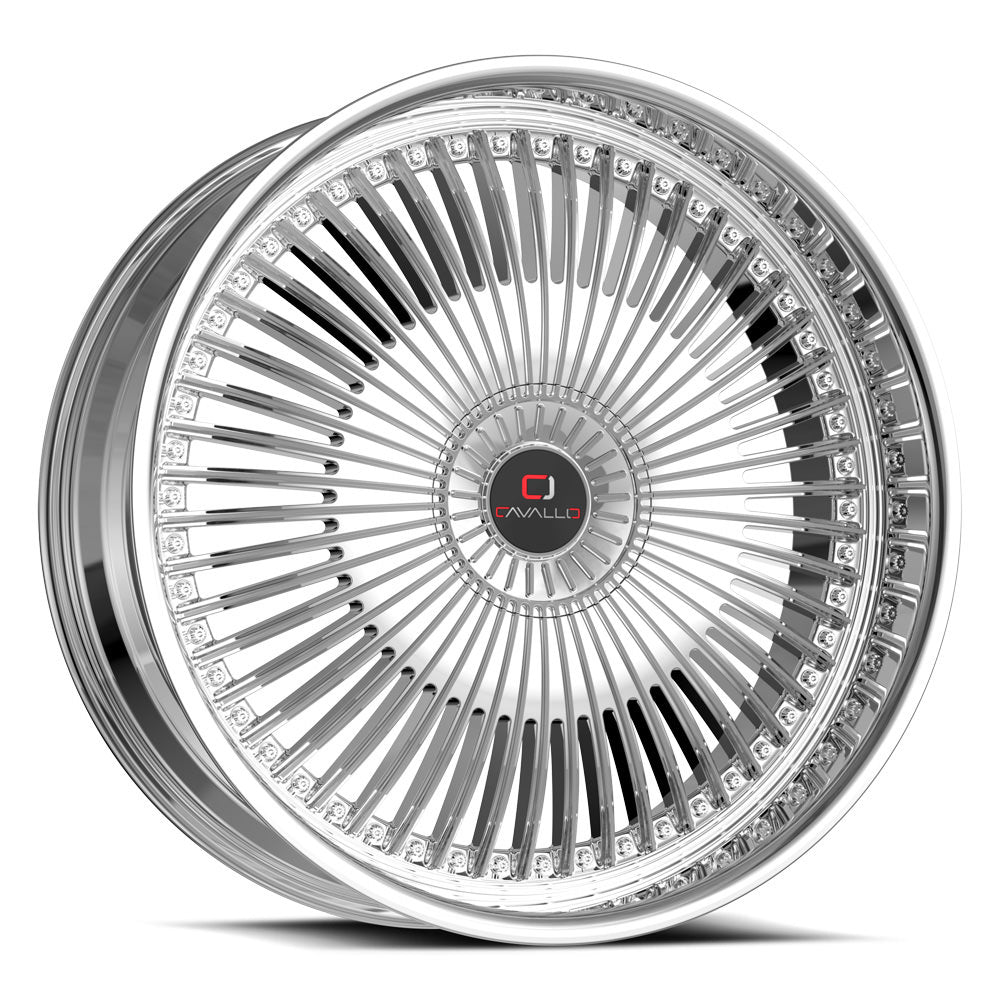 Cavallo CLV-41 24x9.0 Blank +18 Cb 78.1 Nano Chrome