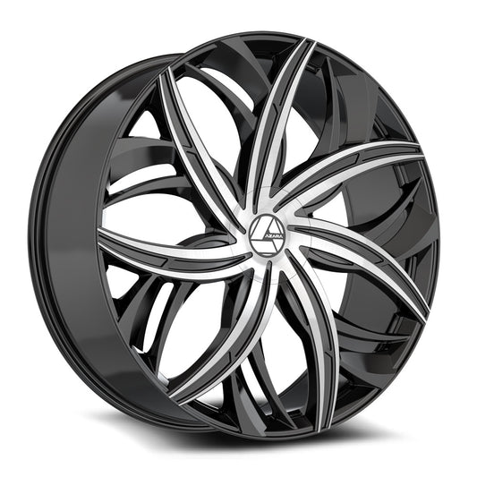 Azara AZA-541 18x8 5x114.3 5x120 +35 Cb 74.1 Gloss Black & Machined