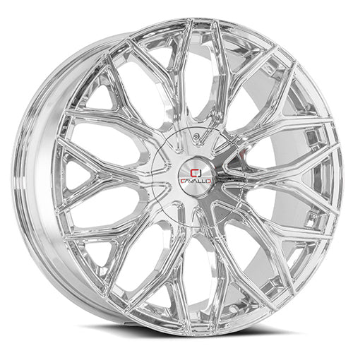 Cavallo CLV-37 22x9.5 5x115 5x120 +15 Cb 74.1 Nano Chrome