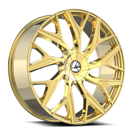 Azara AZA-527 22x9.5 5x115 5x120 +15 Cb 74.1 Nano Gold