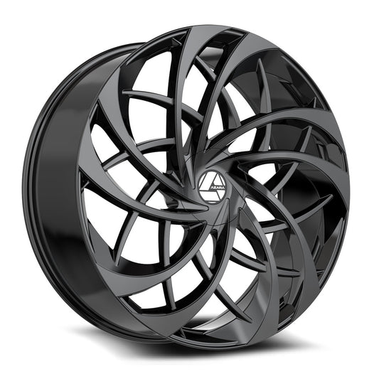 Azara AZA-540 22x9.5 5x115 5x120 +15 Cb 74.1 Gloss Black