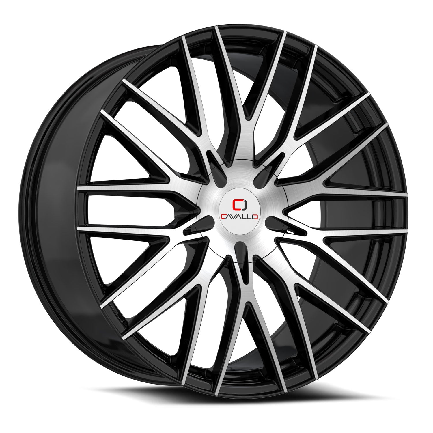 Cavallo CLV-45 24x9.0 5x115 5x120 +18 Cb 78.1 Gloss Black & Machined