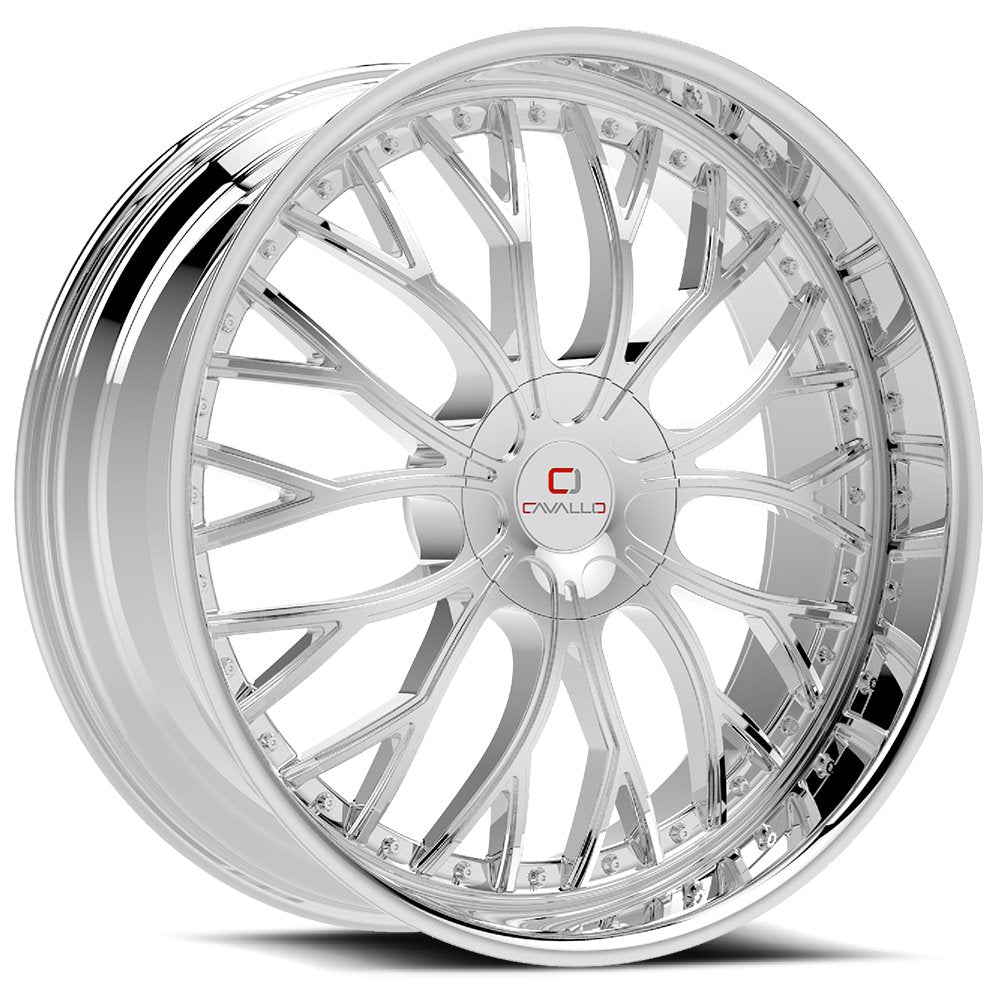 Cavallo CLV-33 24x9.0 5x115 5x120 +18 Cb 78.1 Nano Chrome
