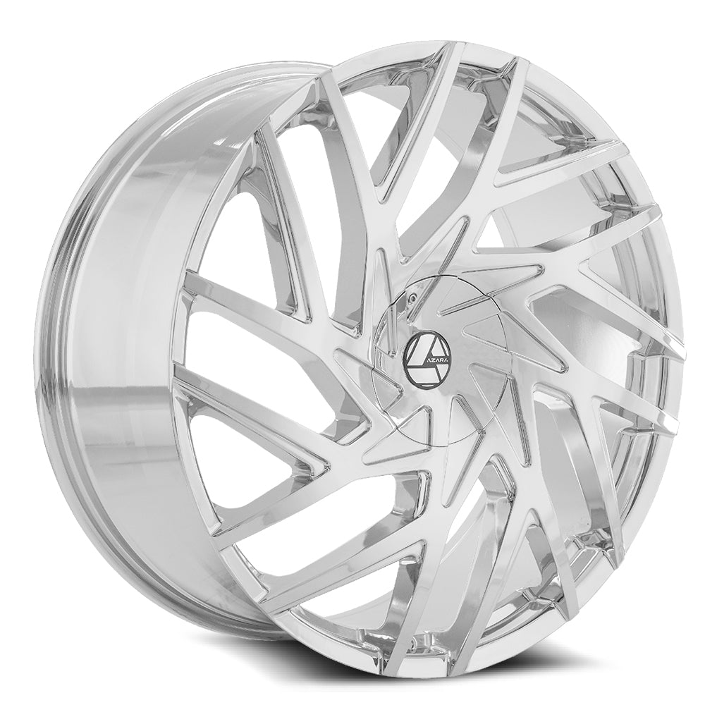 Azara AZA-518 24x9 5x115 5x139.7 +18 Cb 78.1 Nano Chrome