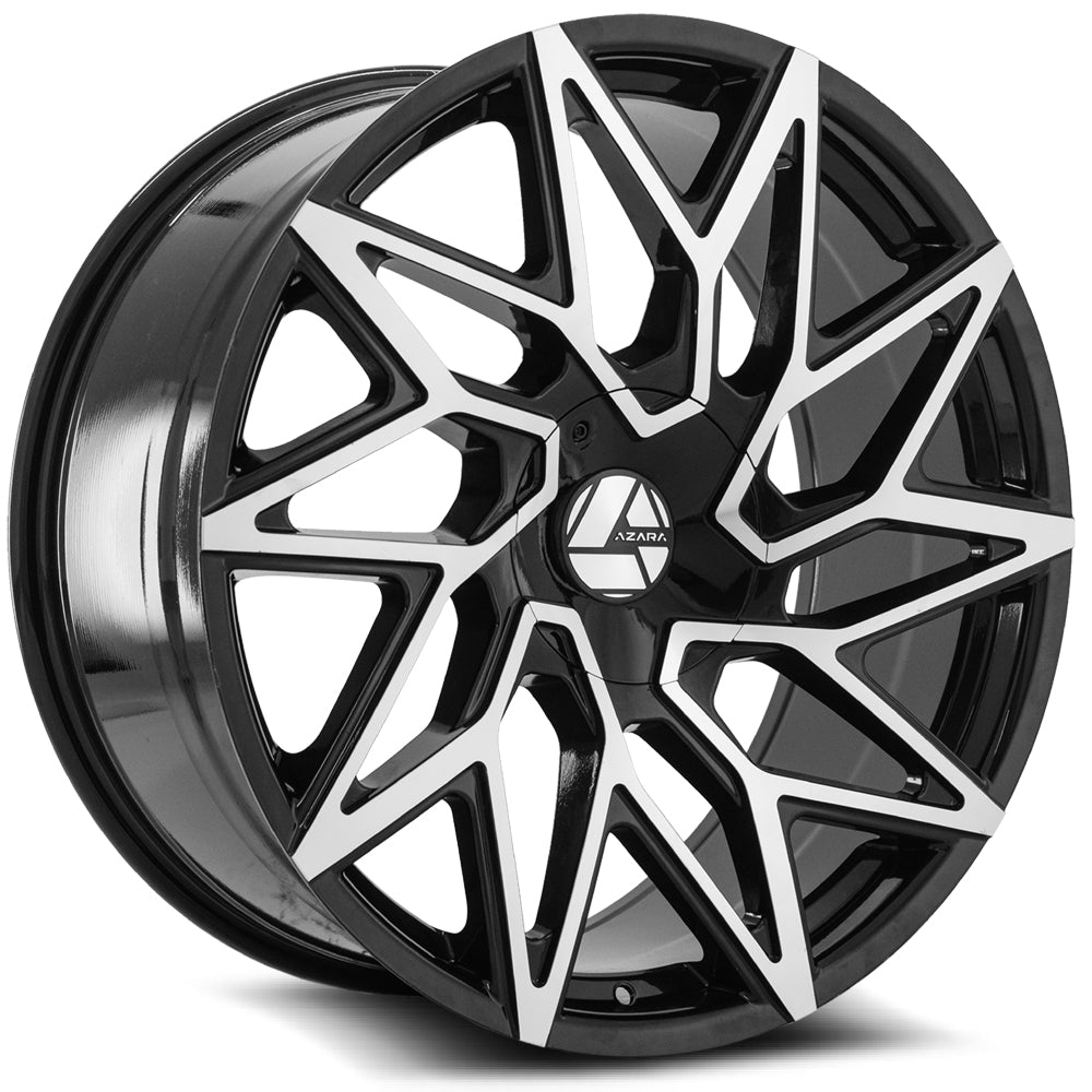 Azara AZA-511 22x9.5 5x135 +25 Cb 78.1 Gloss Black & Machined