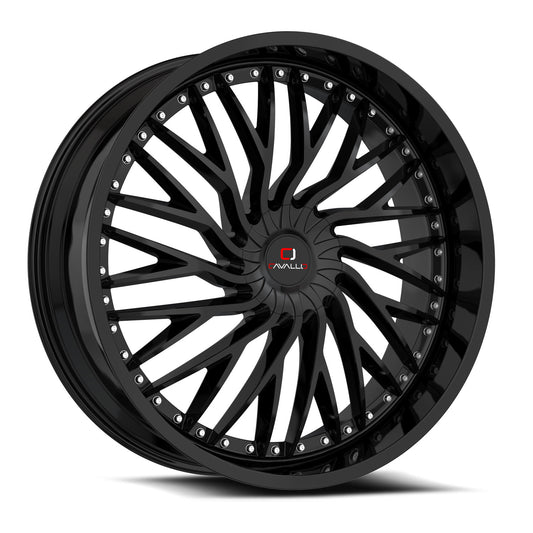 Cavallo CLV-43 22x9.5 5x115 5x120 +15 Cb 74.1 Gloss Black