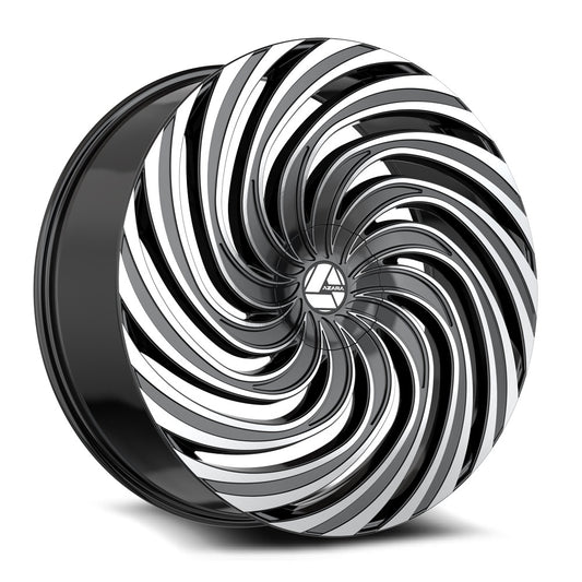 Azara AZA-535 22x9.5 5x115 5x120 +15 Cb 74.1 Gloss Black & Machined