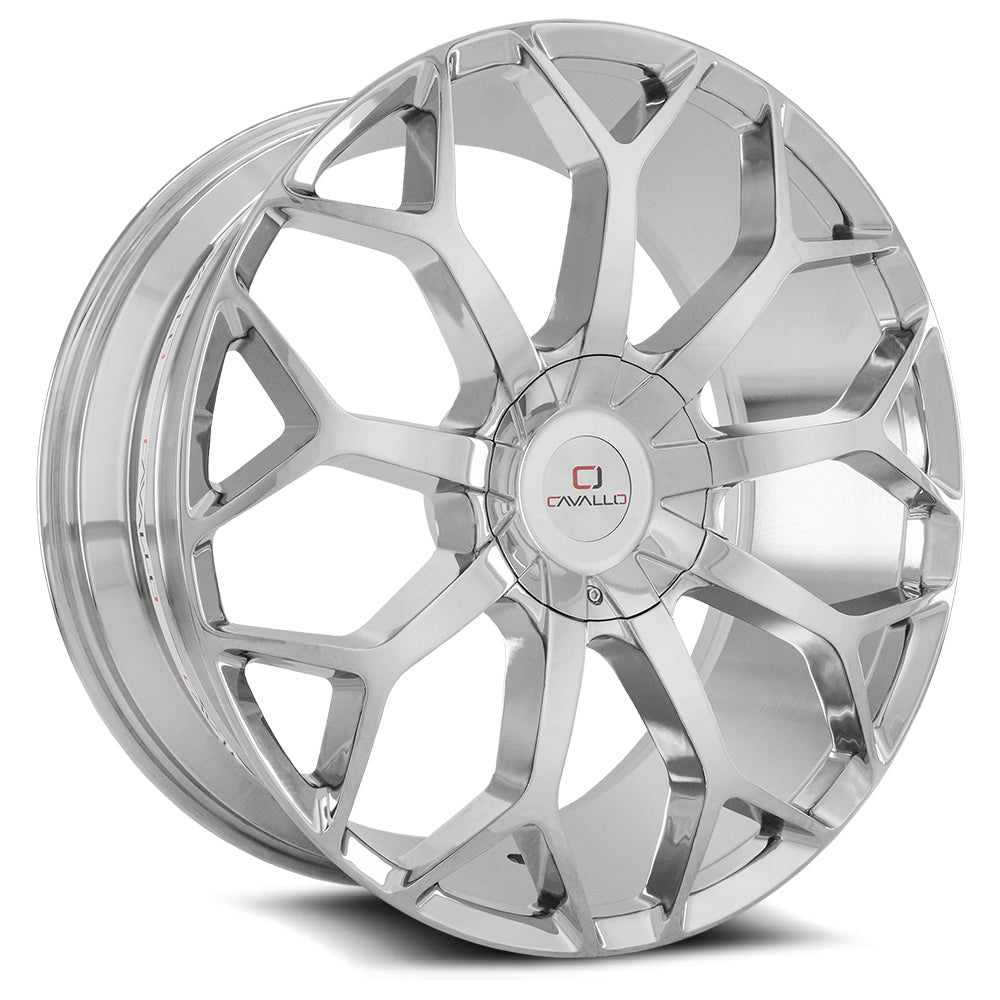 Cavallo Clv-22 22X9.5 5X115 5X127 +15 Cb 78.1 Chrome