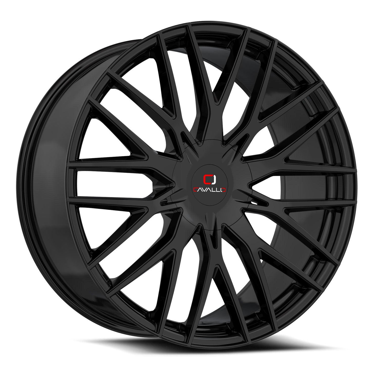 Cavallo CLV-45 22x9.5 5x115 5x120 +15 Cb 74.1 Gloss Black