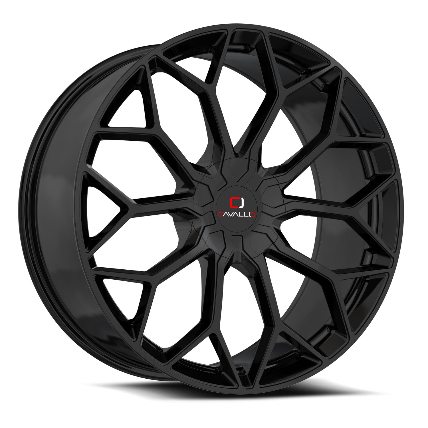 Cavallo CLV-44 24x9.0 5x115 5x120 +34 Cb 78.1 Gloss Black