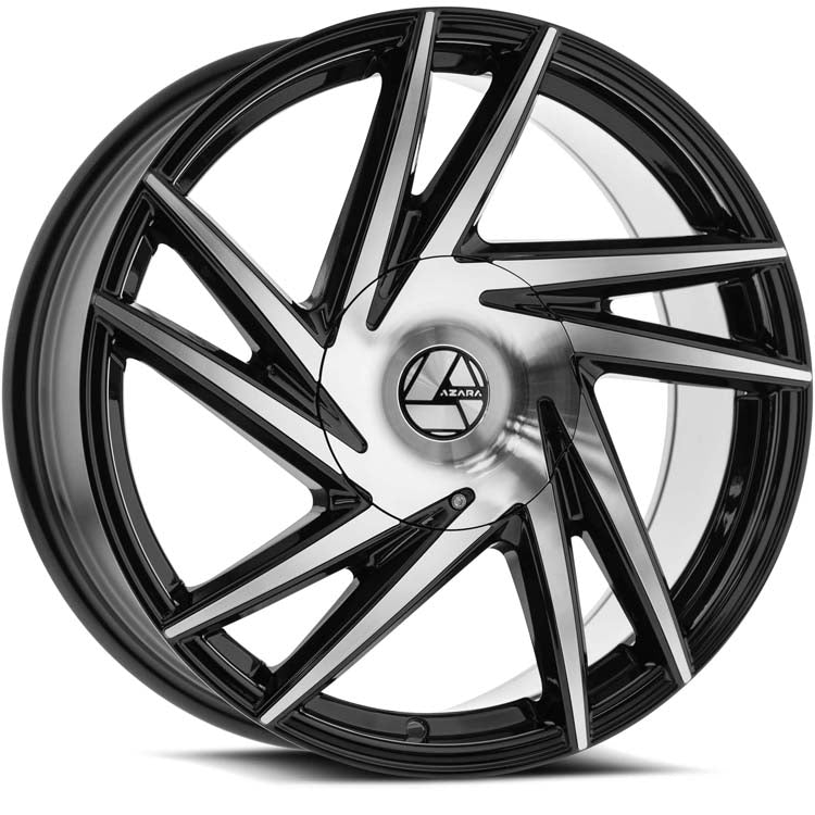 Azara AZA-529 26x9.5 5X115/120 +15 CB 78.1 Gloss Black & Machined