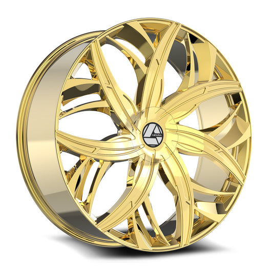 Azara AZA-541 22x9.5 6x135 6x139.7 +22 Cb 108 Gold