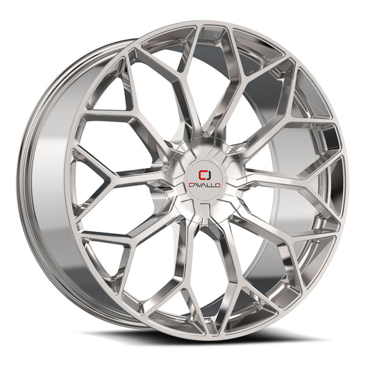 Cavallo CLV-44 24x9.0 Blank +18 Cb 78.1 Nano Chrome