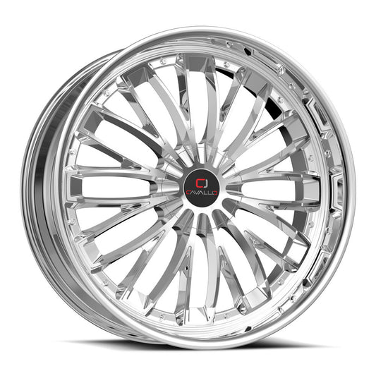 Cavallo CLV-42 22x9.5 5x115 5x120 +15 Cb 74.1 Nano Chrome