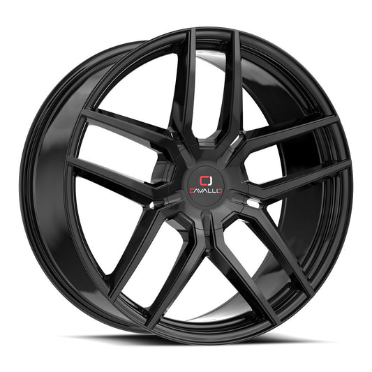 Cavallo CLV-55 24x9.0 5x115 5x120 +18 Cb 78.1 Gloss Black