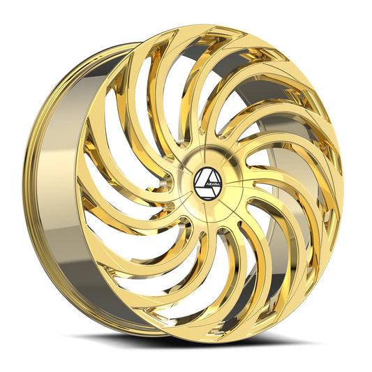 Azara AZA-534 22x8.5 5x114.3 5x120 +38 Cb 74.1 Nano Gold