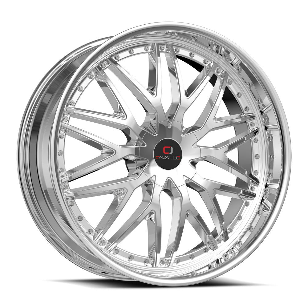 Cavallo CLV-46 24x9.0 Blank +18 Cb 78.1 Nano Chrome
