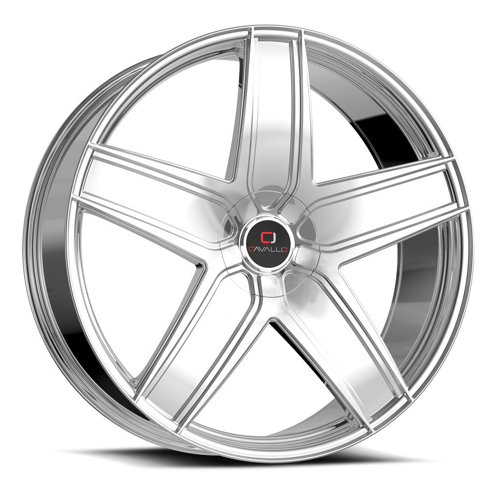Cavallo Clv-31 22X9.5 5X135 +15 Cb 78.1 Chrome