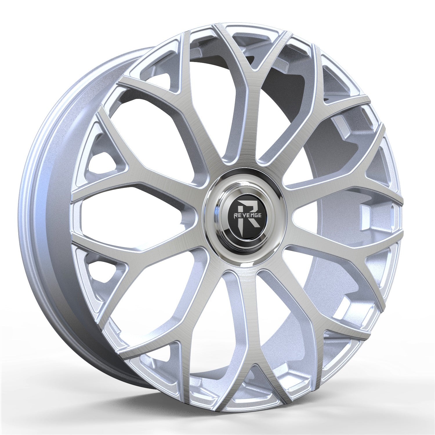 Revenge Wheels RL-105 Silver Brushed Face 6X135,6X139.7 Size 26X9.5 25ET