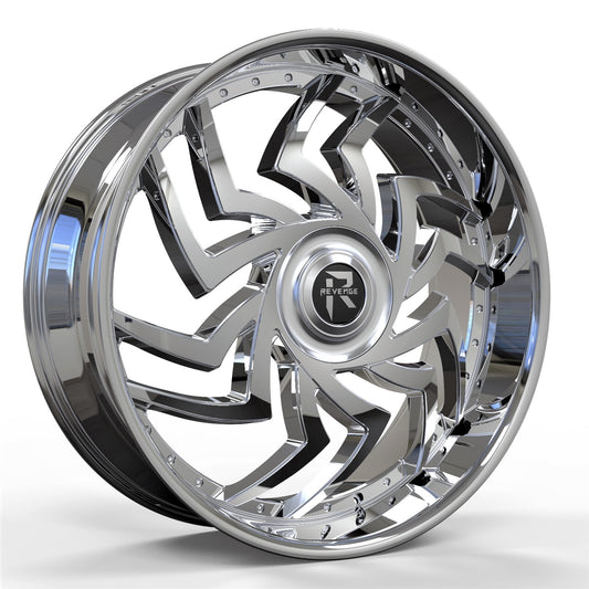Revenge Wheels RL-107 Chrome 6X135,6X139.7 Size 28X9.5 25ET